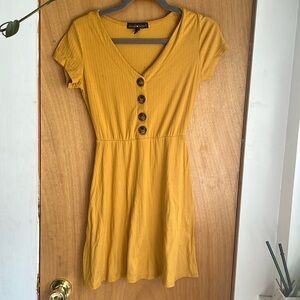 Skater dress Sundress yellow tjmaxx stretchy material